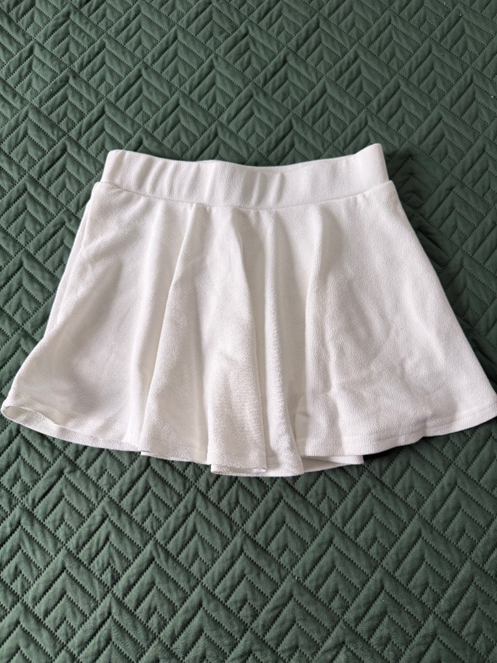 White Mini Tennis Skirt M